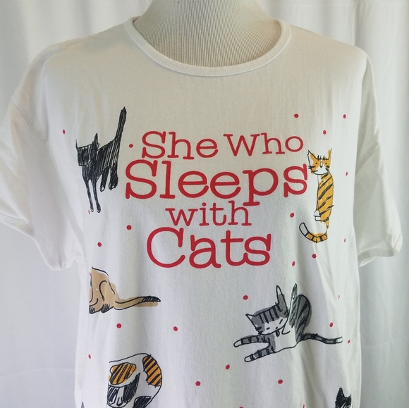 rel-e-vant Other - Rel-e-vant cat print nightgown graphic sleep shirt